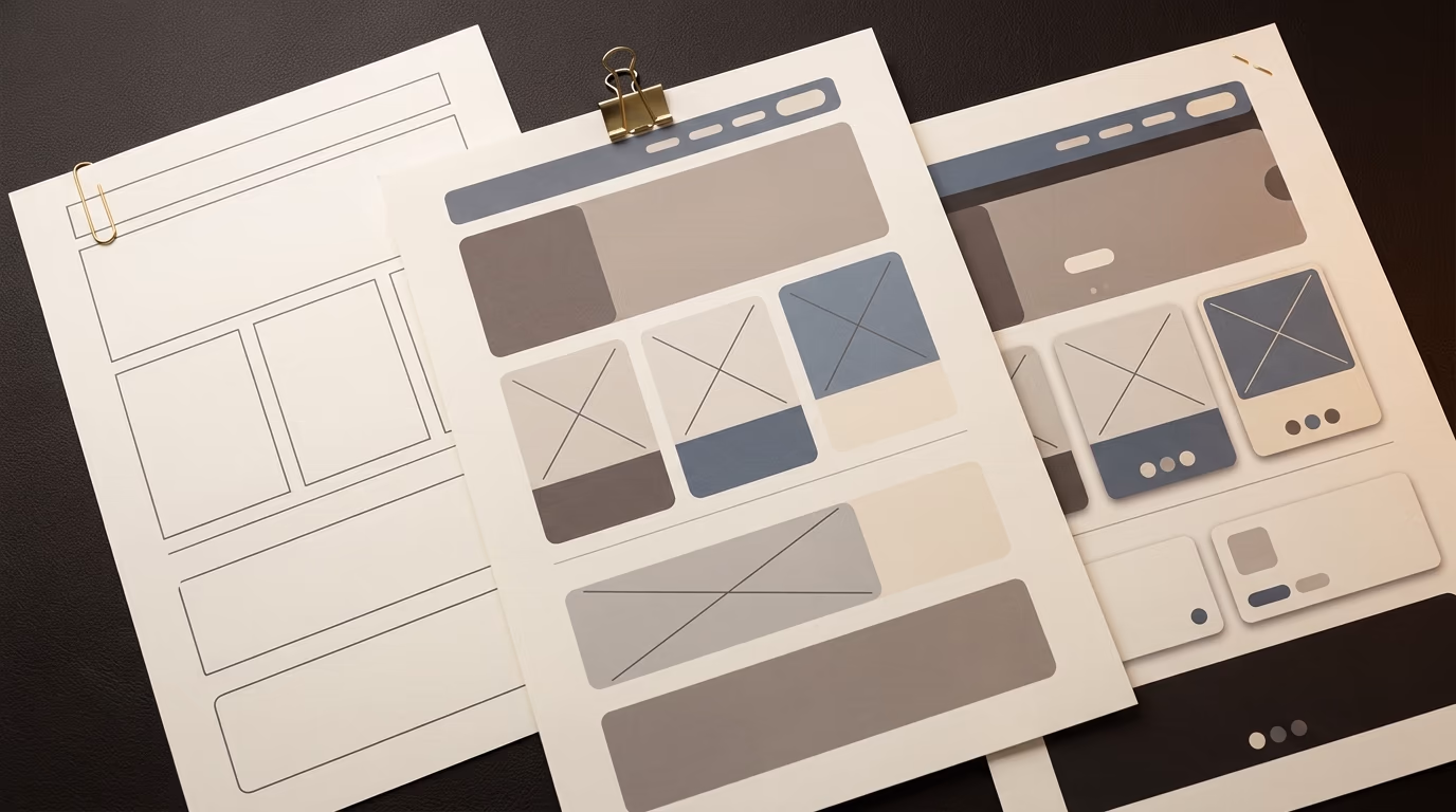 wireframe mockup prototype